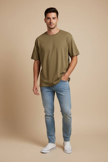 7 For All Mankind 7 For All Mankind Featherweight Tee Cotton Sand | Loft 33
