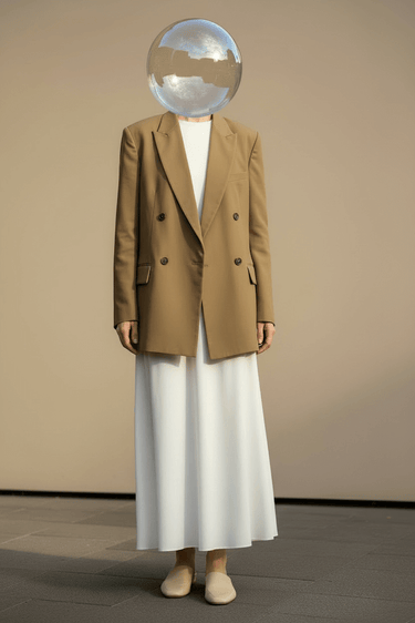 Hache Mud Double Breasted Over Jacket hache giacca