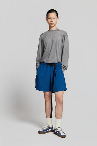 Paura Paura Harlem Shorts Steel Blue | Loft 33