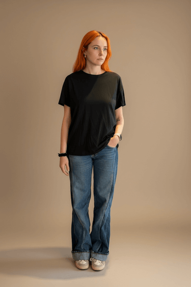 Madame Venice T-shirt Margherita Black Madame Venice Maglia