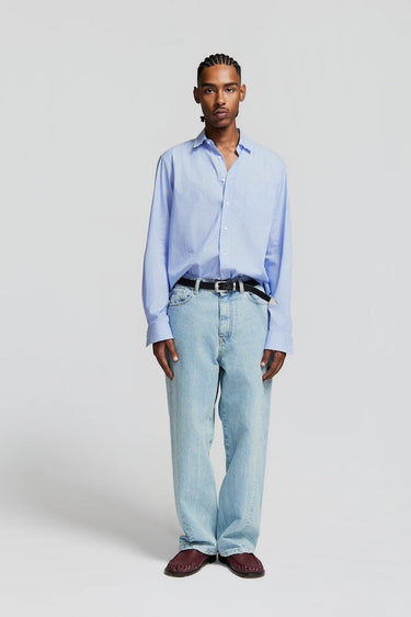 Paura Twist Denim Baggy Paura Pantalone