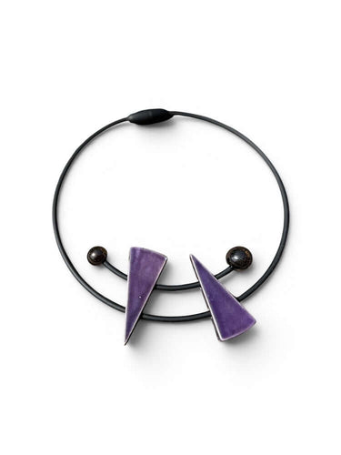 Cautero Cautero Triangles Necklace Purple | Loft 33