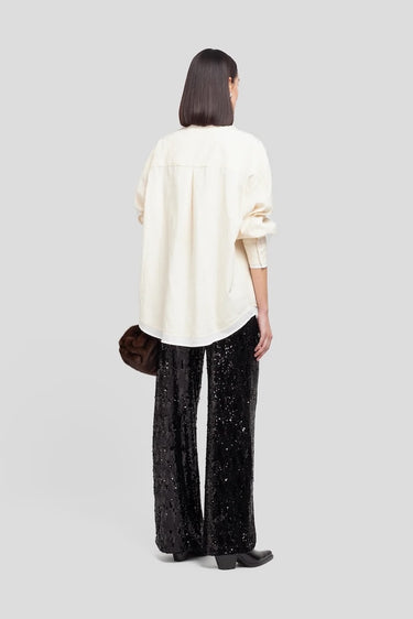 Weili Zheng Ruffled Shirt Milk