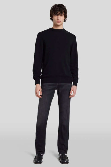 7 For All Mankind Crew Neck Black 7 For All Mankind maglione