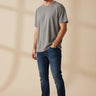 7 For All Mankind 7 For All Mankind Featherweight Tee Cotton Heather Grey | Loft 33