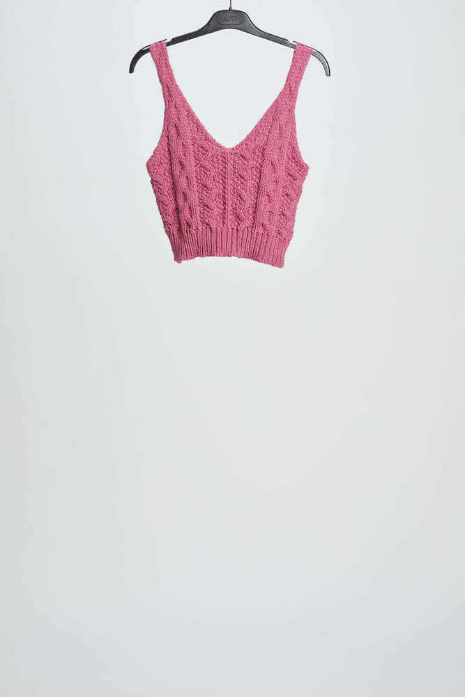 AVN V Neck Top Fuxia AVN Loft 33