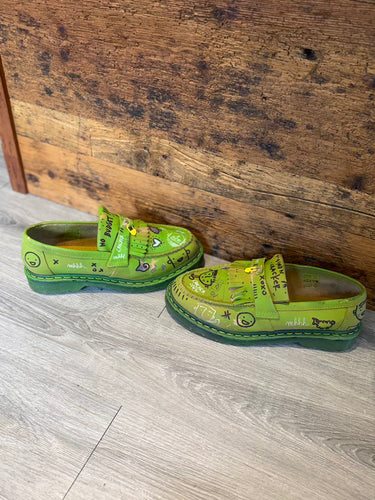 Simon Cracker Dr.Martens Moccasin Green/Yellow
