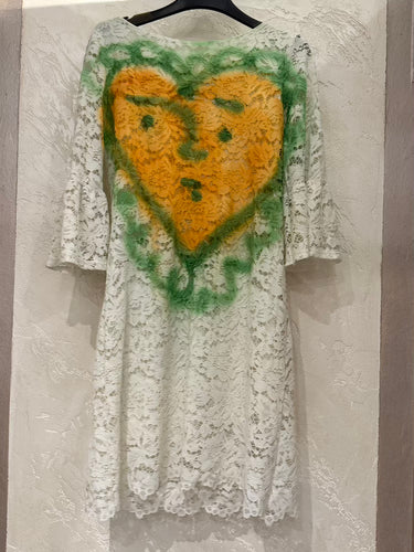 Simon Cracker Dress Lace Graffiti