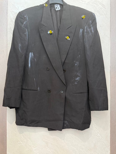 Simon Cracker Blazer Grey Bees