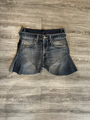 YI YI Reworked Denim Short Skirt Argentina | Loft 33
