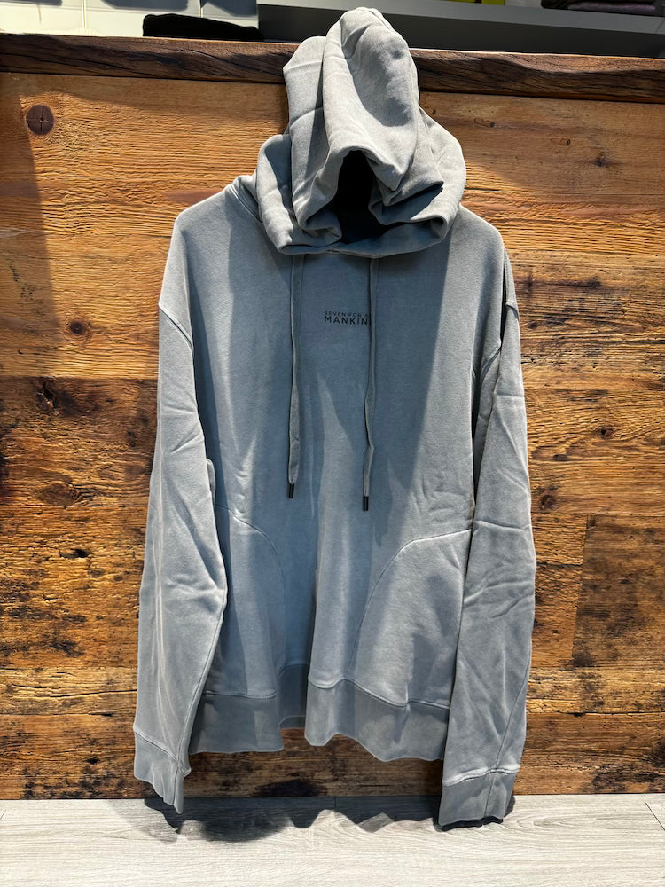 7 For All Mankind Hoodie Mineral Dye Dusty Grey 7 For All Mankind Loft 33