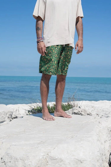 Mono No Aware Mono No Aware Swimming Suit Leopard Green | Loft 33