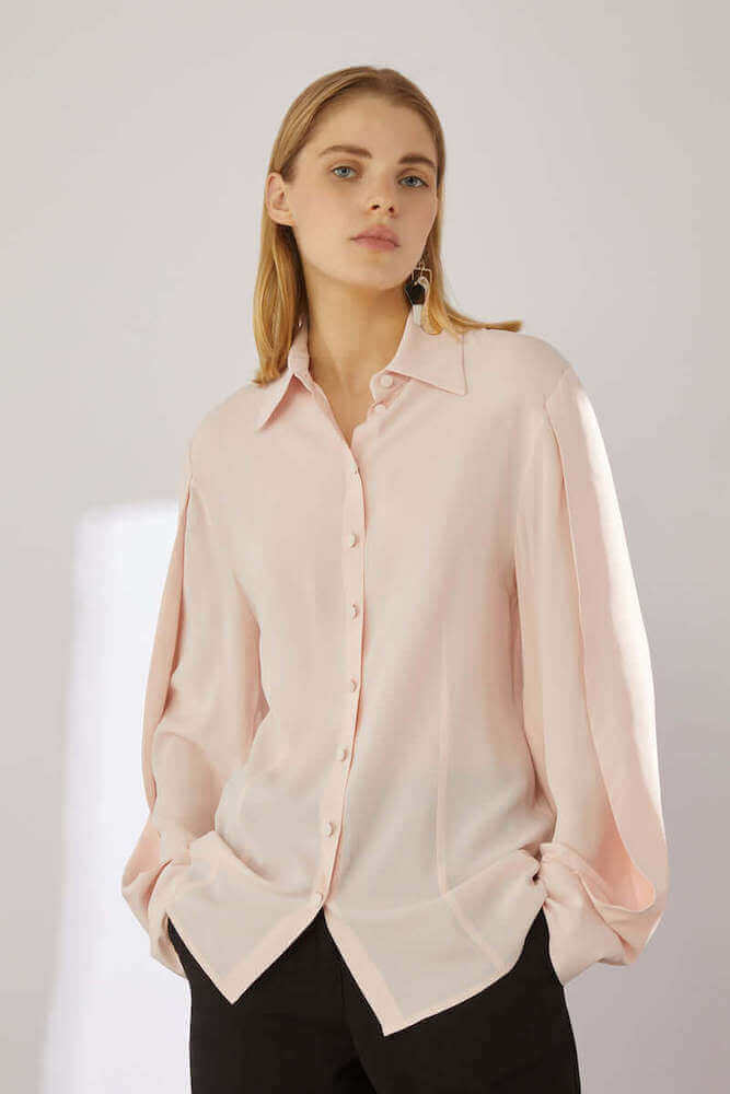 Erika Cavallini Crepe De Chine Shirt Linda Erika Cavallini Loft 33