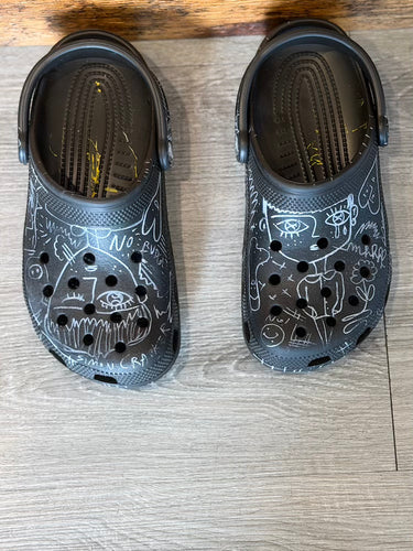 Simon Cracker Crocs Black 34
