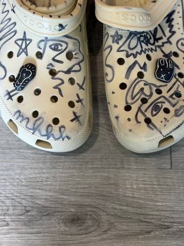 Simon Cracker Crocs Cream/Black 45