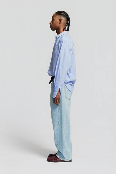 Paura Twist Denim Baggy Paura Pantalone