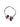 Cautero Cautero Triangles Necklace Wine | Loft 33