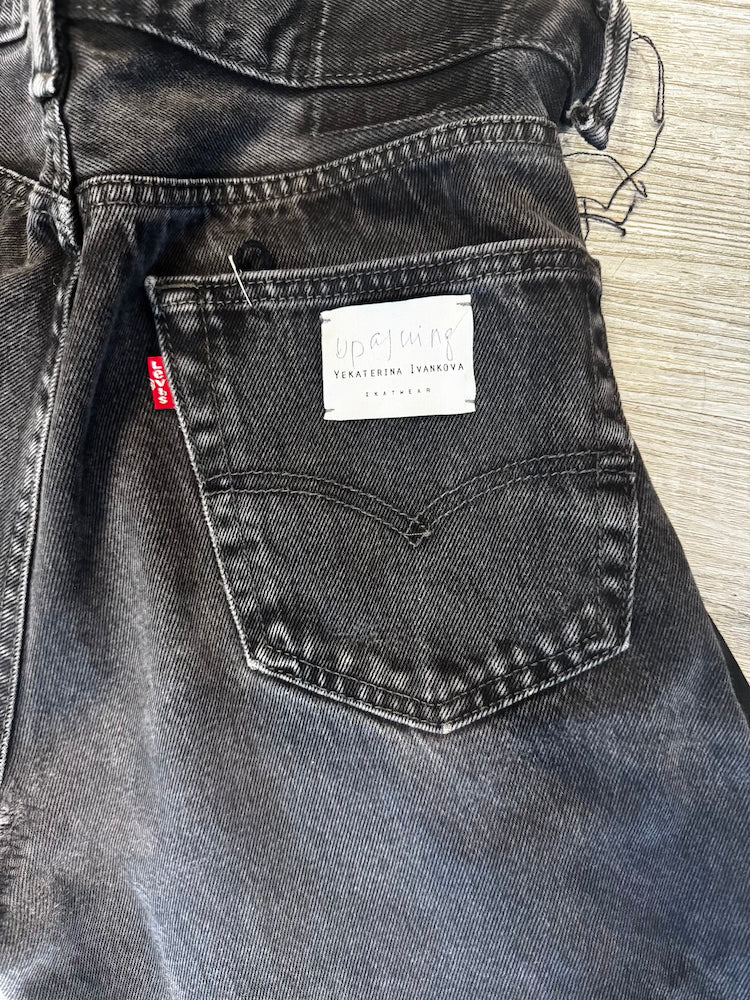 YI Denim Bermuda Black