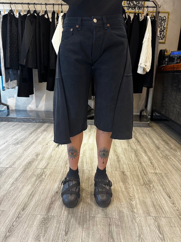 YI Denim Bermuda Black