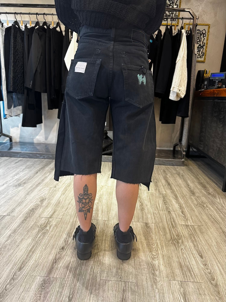 YI Denim Bermuda Black