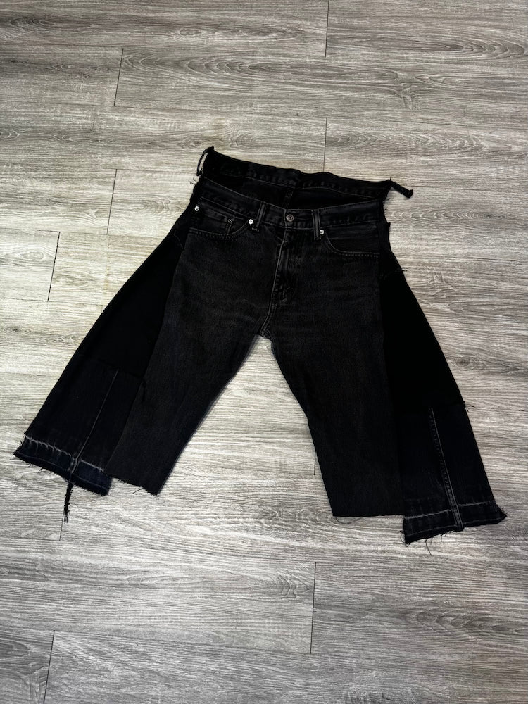 YI Denim Bermuda Black