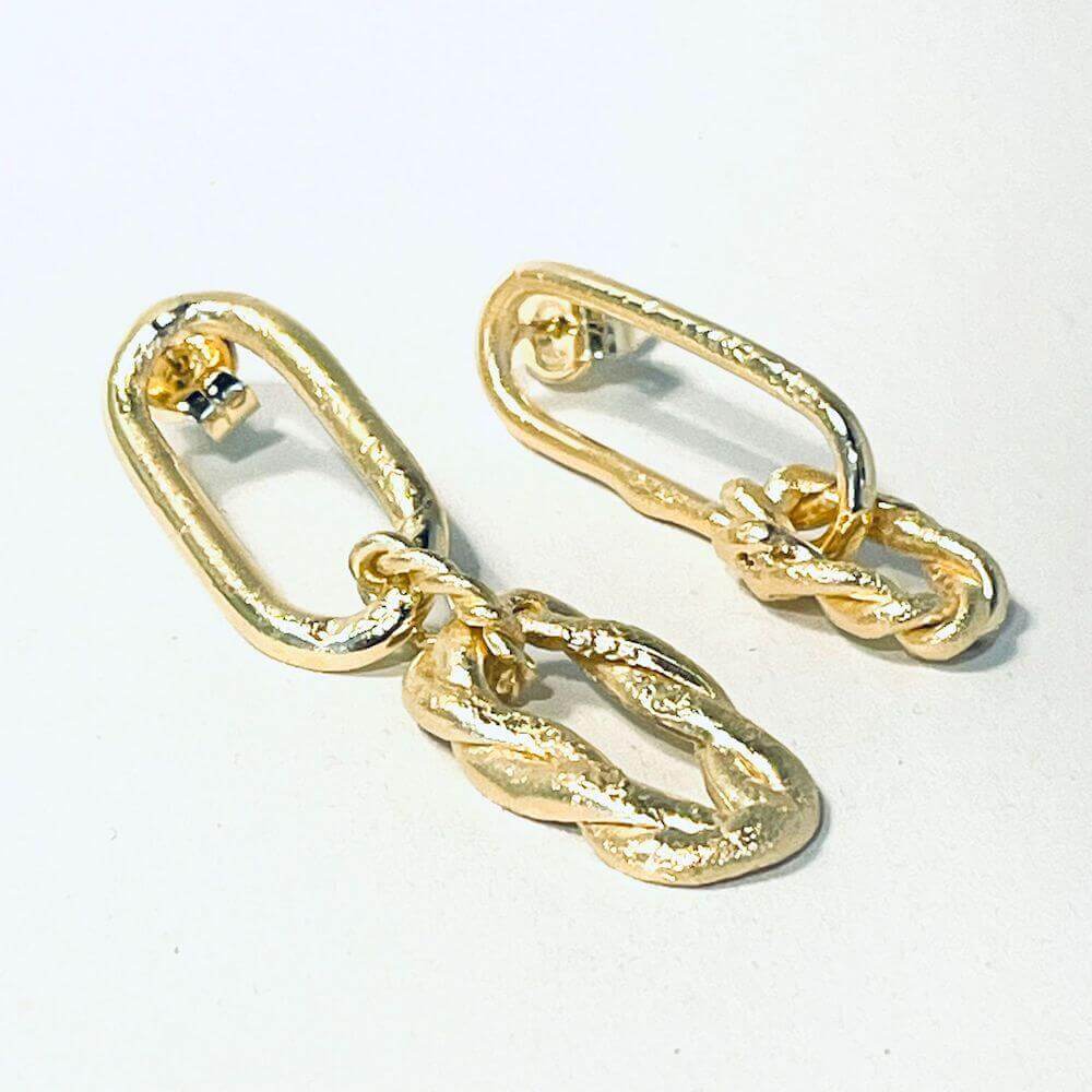 Rita Martinez Chain Gold Earrings Rita Martinez Loft 33