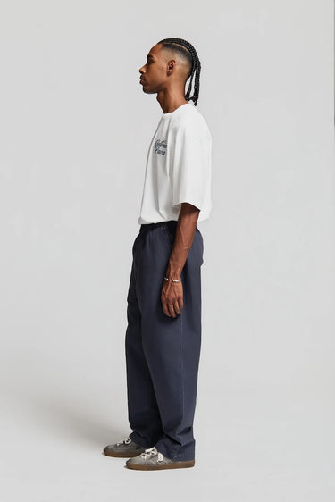 Paura Diogene Workwear Pants Blue Paura Pantalone