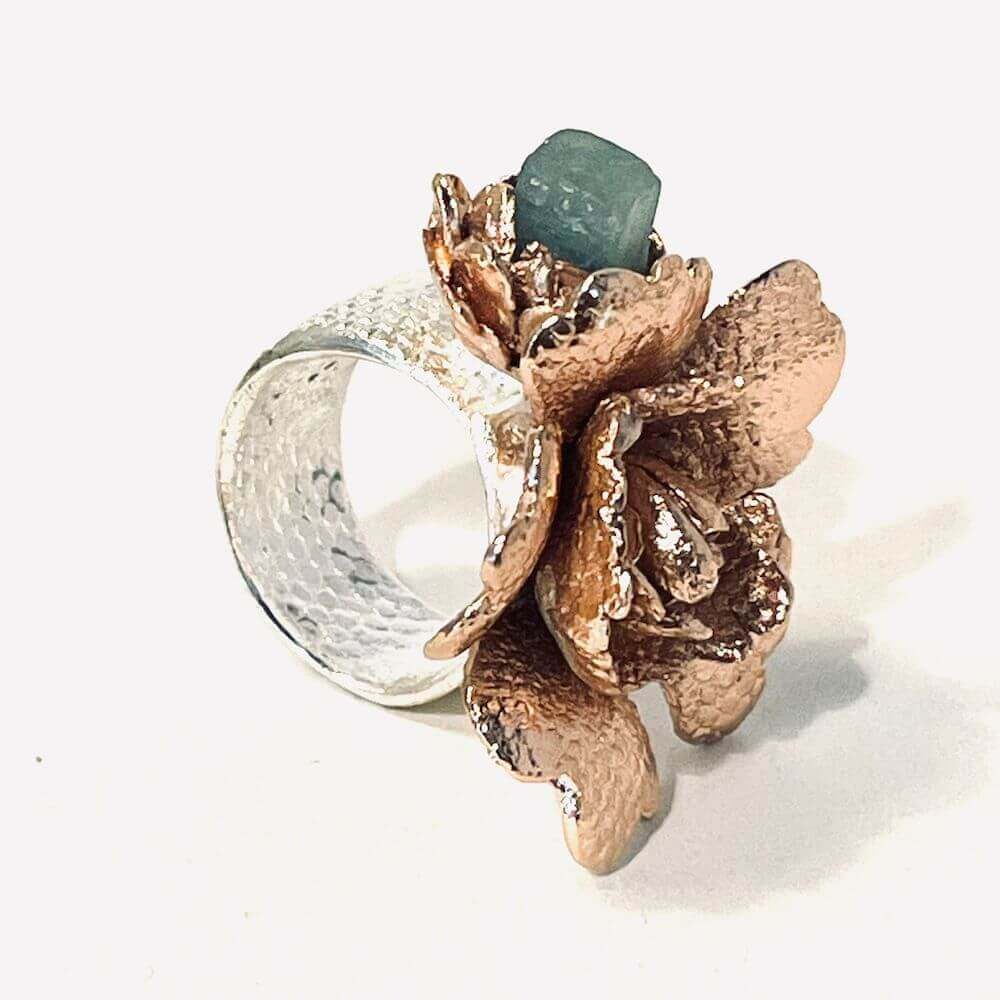 Rita Gold and Silver Flower ring Rita Martinez Loft 33