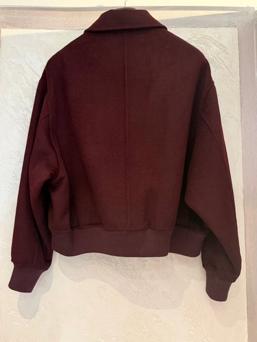 Pink Wood Bomber Greta