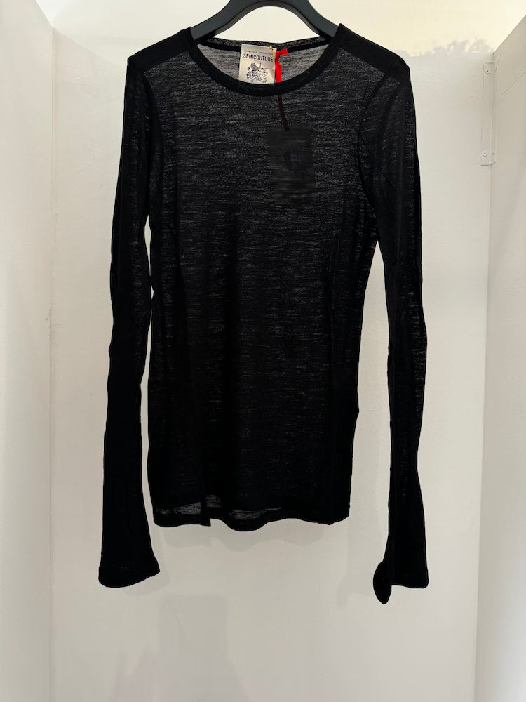 Semicouture Sweater Carry Black Semicouture Loft 33