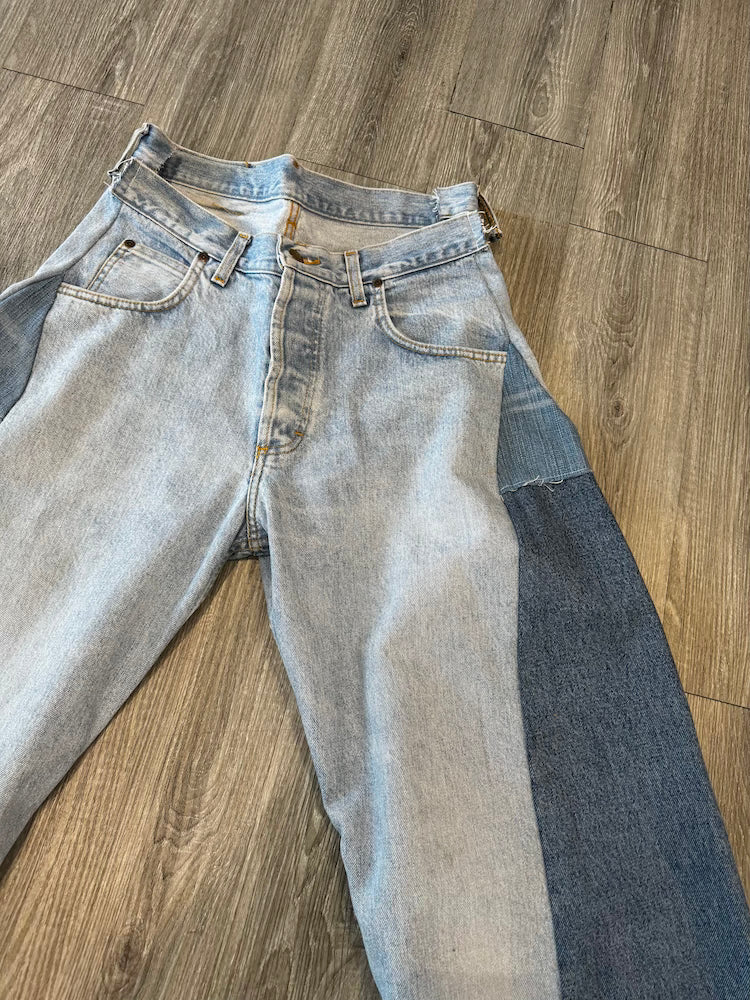 YI Reworked Denim Jeans with Panel YI Loft 33