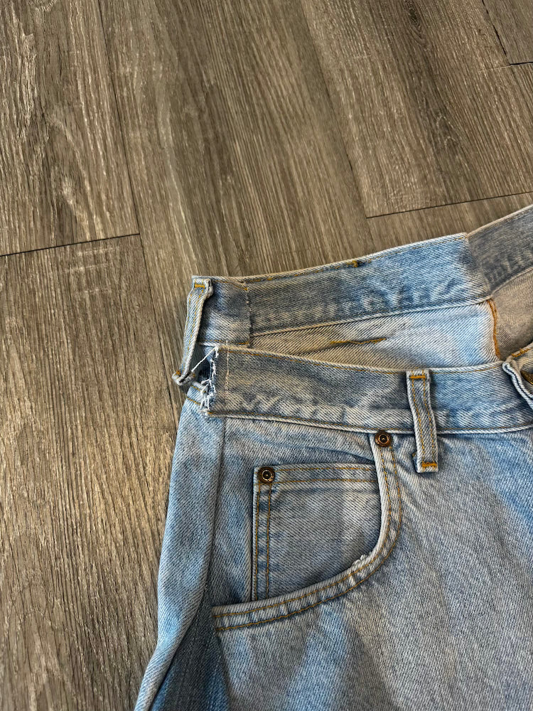 YI Reworked Denim Jeans with Panel Loft 33