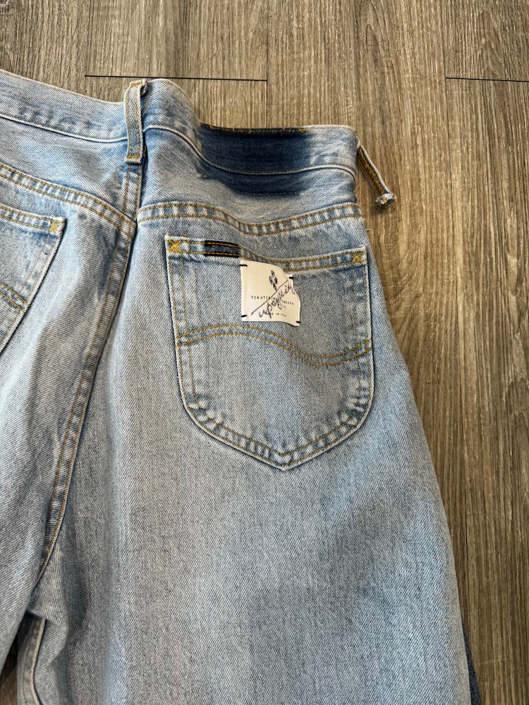 YI Reworked Denim Jeans with Panel Loft 33